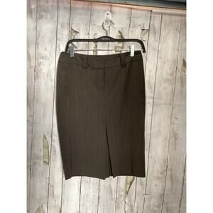 Mexx Classic tailored elegance Mini Gray slit pencil Skirt size 6 W28 L22
